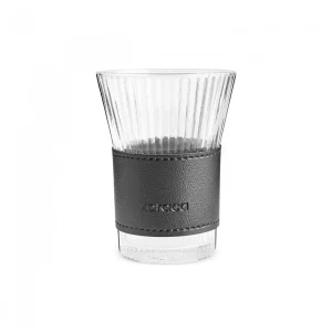 karaca cool touch latte glass 210ml black