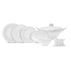 karaca fine pearl argento 62 piece dinnerware set for 12